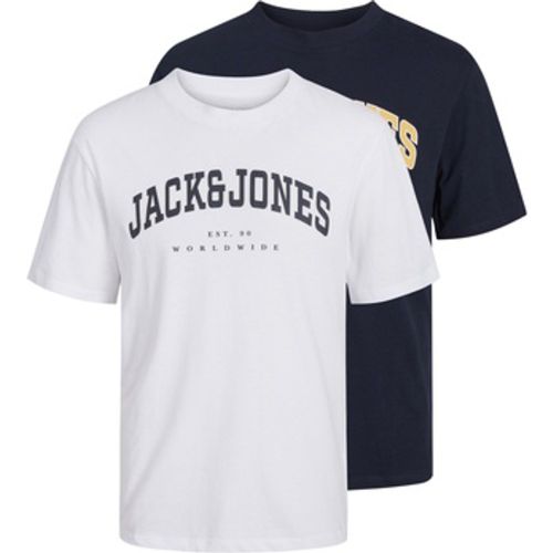 T-Shirt T-Shirt Caleb Kurzarmshirt Doppelpack - jack & jones - Modalova