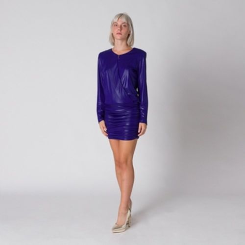 Kurze Kleider Drapiertes beschichtetes Kleid - Atos Lombardini - Modalova