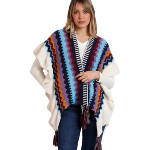 Blazer Offener Poncho Volantes - Admas - Modalova