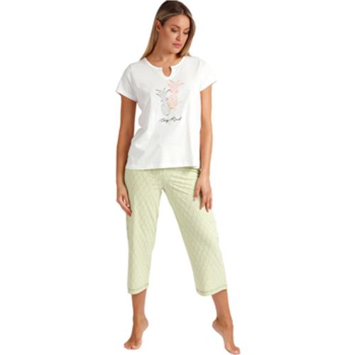 Pyjamas/ Nachthemden Pyjama Hausanzug Palazzo Hose T-Shirt Vacay Mood - Admas - Modalova