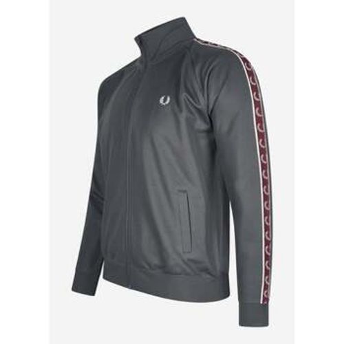 Strickjacken Seasonal taped track jacket - gunmetal oxblood - Fred Perry - Modalova