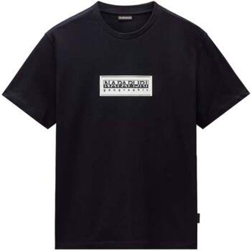 T-Shirts & Poloshirts S Box Logo T-Shirt Black - Napapijri - Modalova