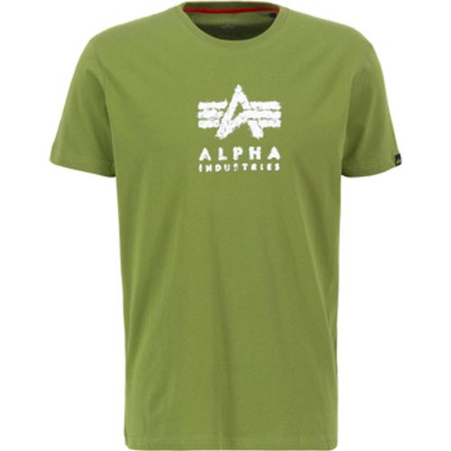 T-Shirts & Poloshirts Grunge Logo T-Shirt - moss green - alpha industries - Modalova