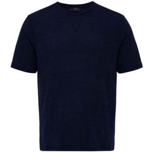 T-Shirt Fabrizio Crew Neck Ribbed Regular Fit T-Shirt - Antioch - Modalova