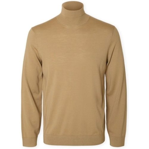 Pullover Noos Tray Roll Neck Knit - Kelp - Selected - Modalova