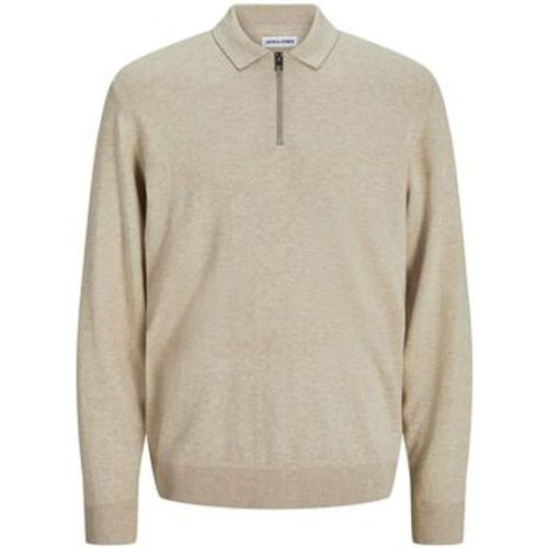 Pullover 12268210 EMIL KNIT POLO-OATMEAL - jack & jones - Modalova