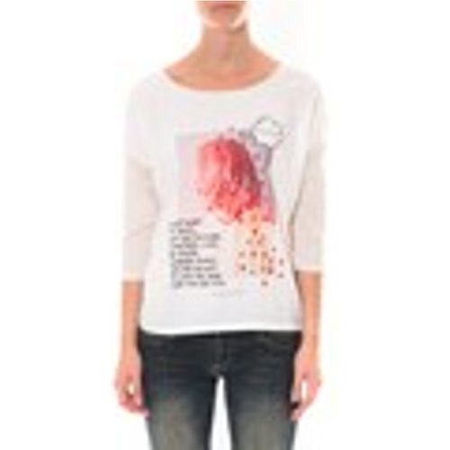 T-shirt Tee shirt Blanc 16425 - Coquelicot - Modalova