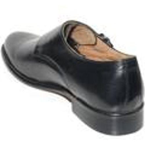 Classiche basse SCARPE UOMO CLASSICO DOPPIA FIBBIA IN VERA PELLE CRUST MOR - Malu Shoes - Modalova