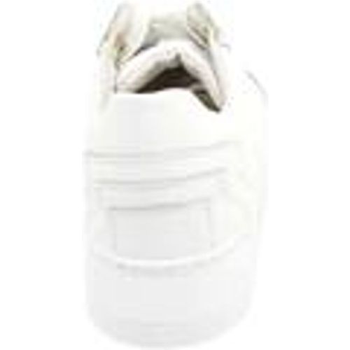 Sneakers Sneakers bassa uomo bianca liscia in vera pelle con ganci oro e - Malu Shoes - Modalova