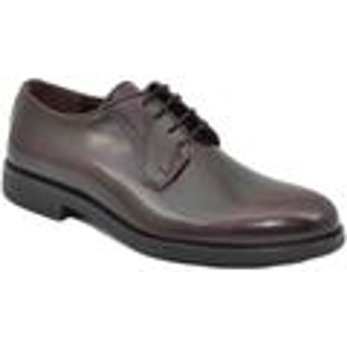 Scarpe Scarpe uomo stringata bordeaux liscia vera pelle nappa spazzola - Malu Shoes - Modalova