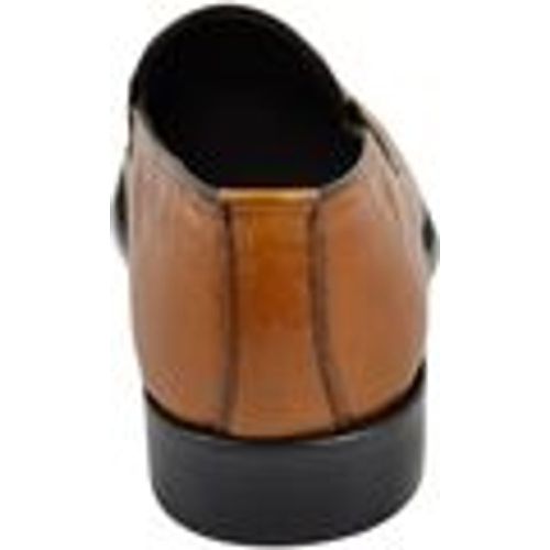 Scarpe College uomo mocassino brandy quebracho vera pelle spazzolata a - Malu Shoes - Modalova