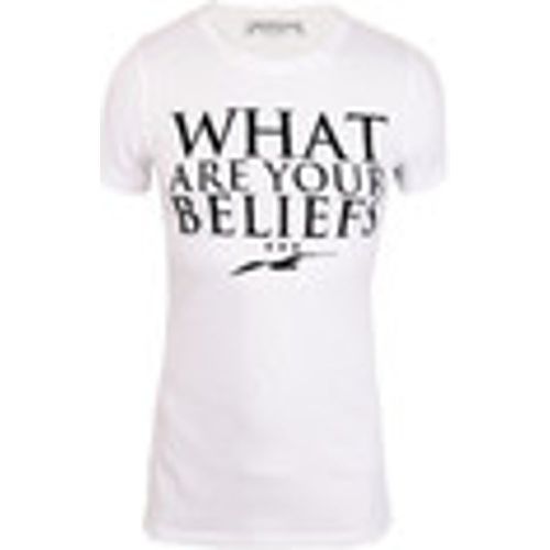 T-shirt T-Shirt Libertalia-Républic What are your beliefs blanc - Libertalian-Républic - Modalova