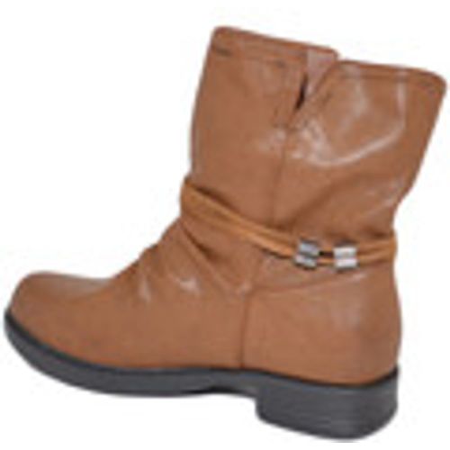 Stivaletti Stivaletto biker donna linea basic cuoio arricciato con zip e c - Malu Shoes - Modalova