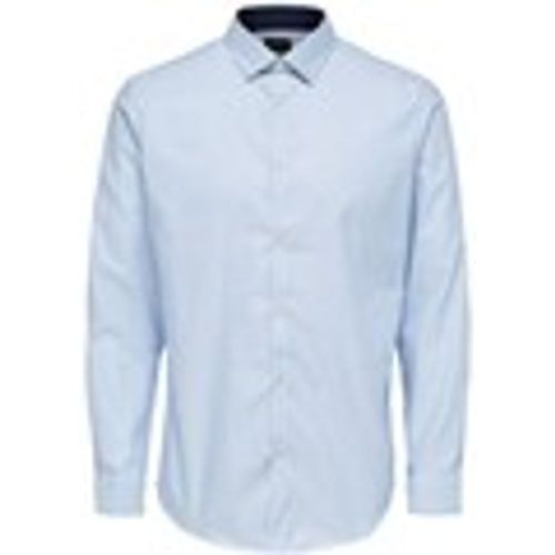 Camicia a maniche lunghe 16058640 NEW MARK-SKY STRIPES - Selected - Modalova