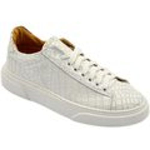 Sneakers Scarpa sneakers bianca Paul 4190 uomo basic vera pelle cocco la - Malu Shoes - Modalova