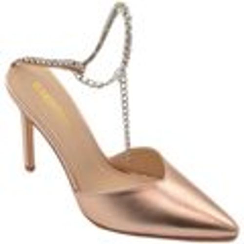 Scarpe Decollete' donna gioiello elegante in ecopelle rosa tacco a - Malu Shoes - Modalova