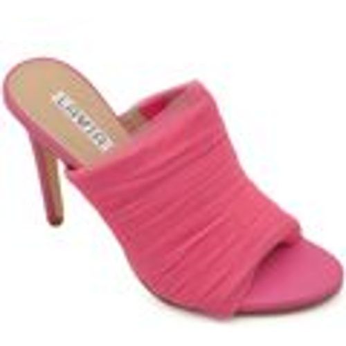 Sandali Sandali donna mules pantofole in tessuto plissettato fucsia tul - Malu Shoes - Modalova