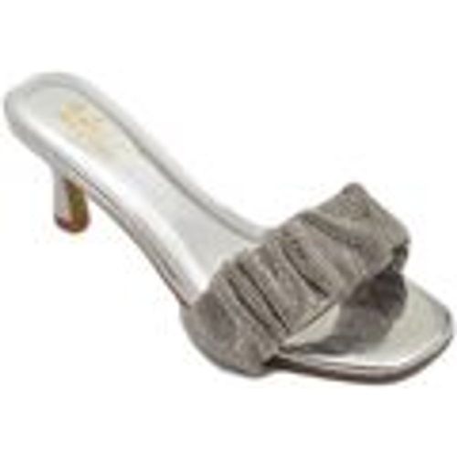 Sandali Sandalo gioiello argento donna tacco sottile 7 cm fascia arricc - Malu Shoes - Modalova