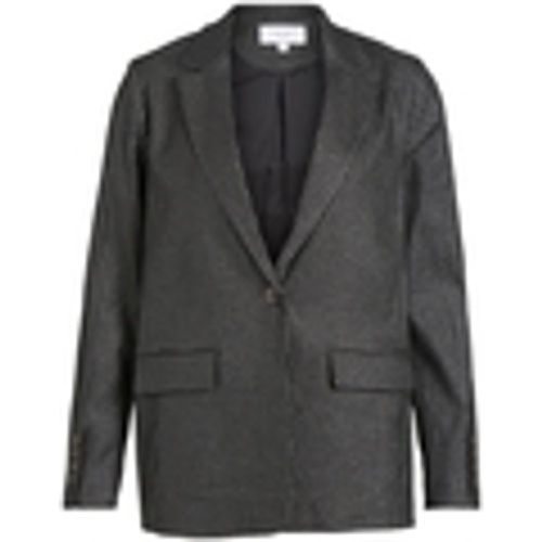 Mantella Coat Shine L/S - Black/Silver - Vila - Modalova