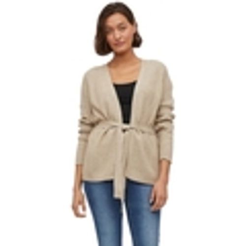 Mantella Ril Cardigan L/S - Natural Melange - Vila - Modalova