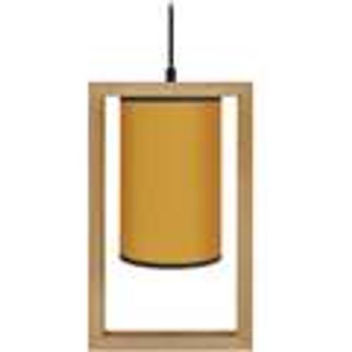 Lampadari, sospensioni e plafoniere Lampada a sospensione tondo legno scuro e giallo - Tosel - Modalova