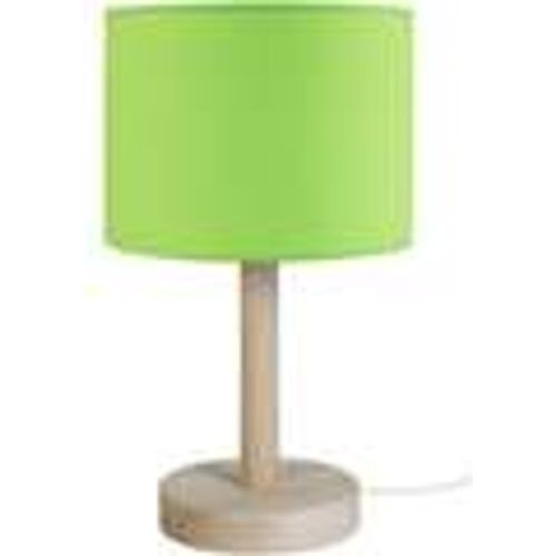 Lampade d’ufficio lampada da comodino tondo legno naturale e verde - Tosel - Modalova