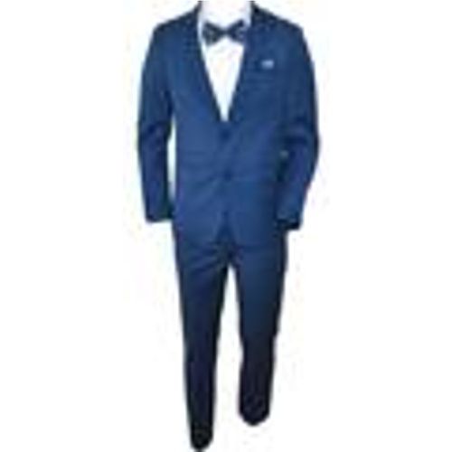 Completi Abito sartoriale uomo in cotone cerato navy con giacca slim - Malu Shoes - Modalova