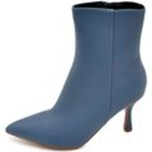 Tronchetti Tronchetto stivaletto azzurro polvere donna linea Basic con tac - Malu Shoes - Modalova
