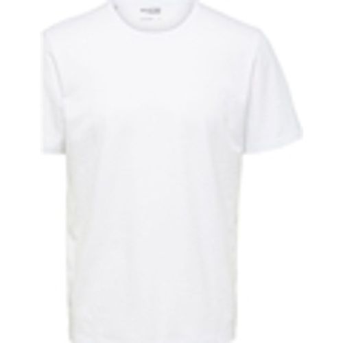 T-shirt & Polo Noos Pan Linen T-Shirt - Bright White - Selected - Modalova