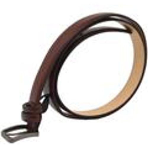 Cintura Cintura Uomo Cintura Regolabile Pellame Opaco Bordeaux Tinta Un - Malu Shoes - Modalova