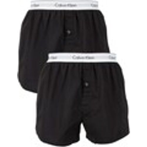 Boxer Boxer in tessuto slim fit con logo in confezione da 2 - Calvin Klein Jeans - Modalova