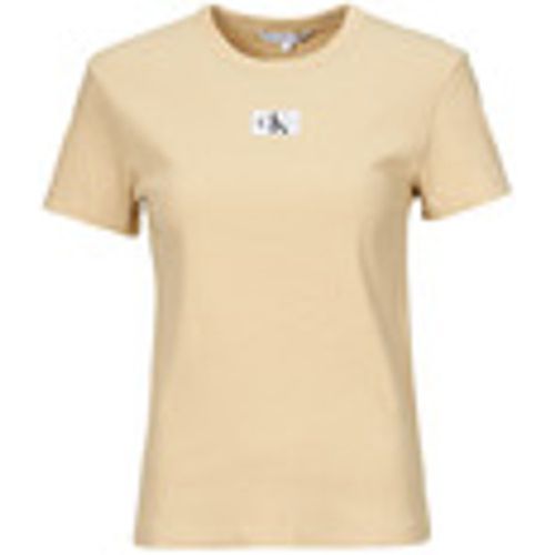 T-shirt WOVEN LABEL RIB REGULAR TEE - Calvin Klein Jeans - Modalova