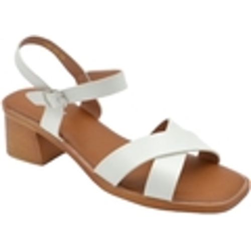 Sandali Sandali donna comodo estivo con tacco largo chiusura alla cavig - Malu Shoes - Modalova