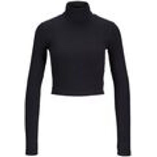 Maglione 12234895 JXFAN STR LS CROP RIB TEE-BLACK - Jjxx - Modalova