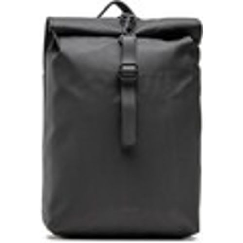 Borsa Rolltop Rucksack Mini Black - Rains - Modalova