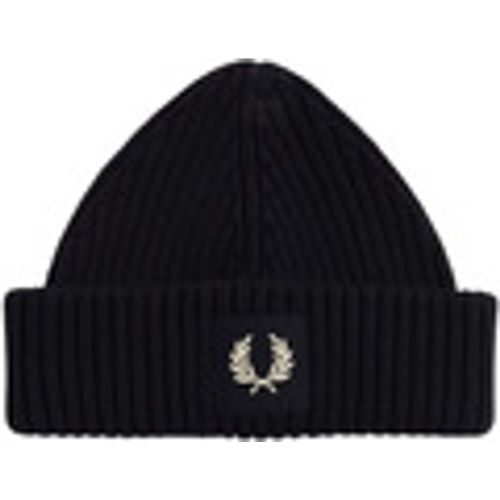 Berretto Patch Brand Chunky Rib Beanie - Fred Perry - Modalova