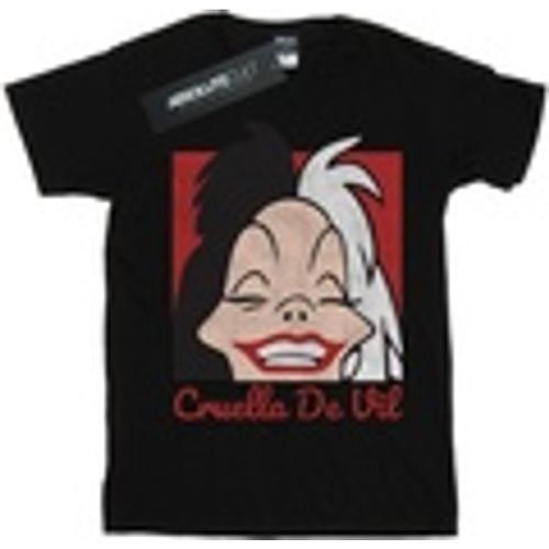 T-shirts a maniche lunghe Cruella De Vil Cropped Head - Disney - Modalova