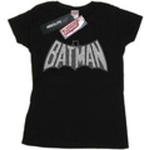 T-shirts a maniche lunghe Batman Retro Crackle Logo - Dc Comics - Modalova