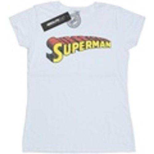 T-shirts a maniche lunghe Superman Telescopic Crackle Logo - Dc Comics - Modalova