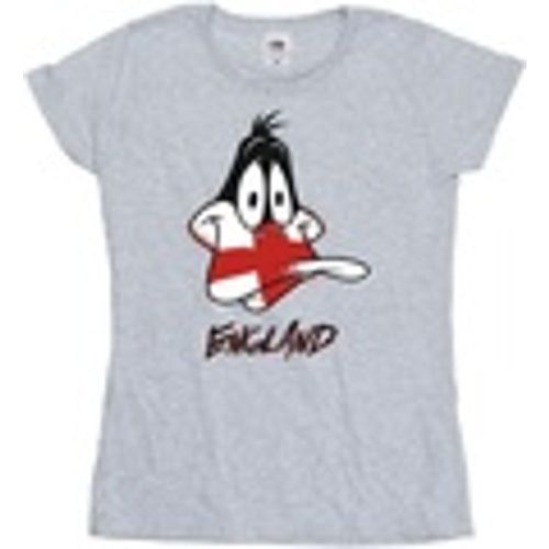 T-shirts a maniche lunghe Daffy England Face - Dessins Animés - Modalova