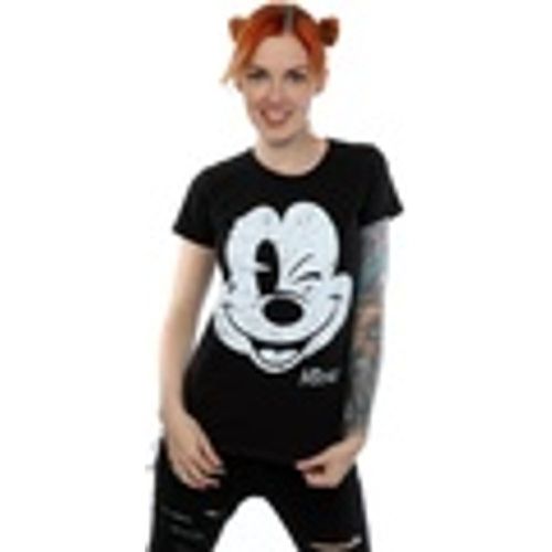 T-shirts a maniche lunghe Mickey Mouse Distressed Face - Disney - Modalova