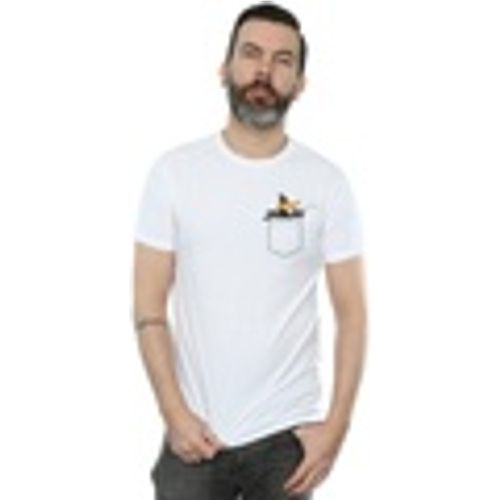 T-shirts a maniche lunghe Daffy Duck Faux Pocket - Dessins Animés - Modalova
