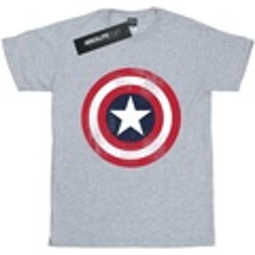 T-shirts a maniche lunghe Captain America Distressed Shield - Marvel - Modalova