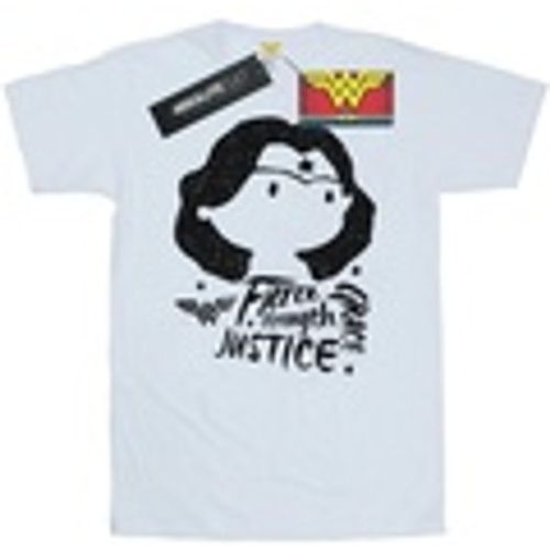 T-shirts a maniche lunghe Wonder Woman Fierce Sketch - Dc Comics - Modalova