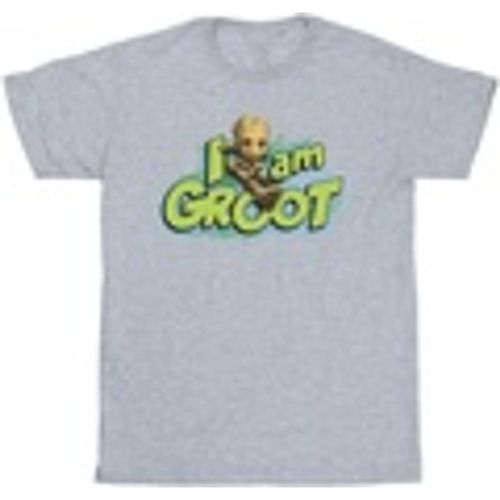 T-shirts a maniche lunghe Guardians Of The Galaxy I Am Groot Jumping - Marvel - Modalova