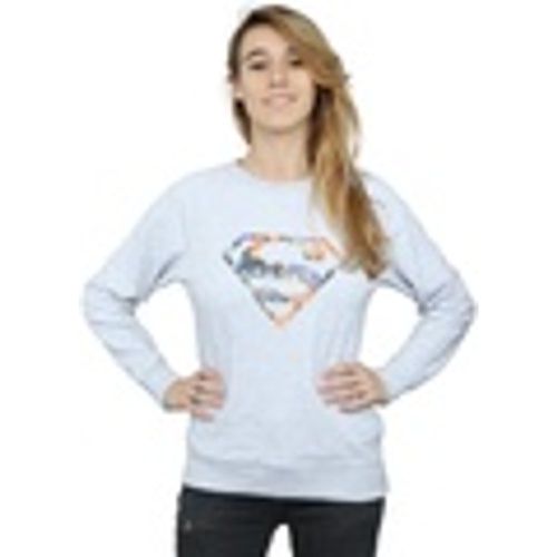 Felpa Superman Floral Logo 2 - Dc Comics - Modalova