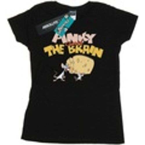 T-shirts a maniche lunghe Pinky And The Brain Cheese Head - Animaniacs - Modalova