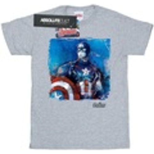 T-shirts a maniche lunghe Captain America Art - Marvel - Modalova
