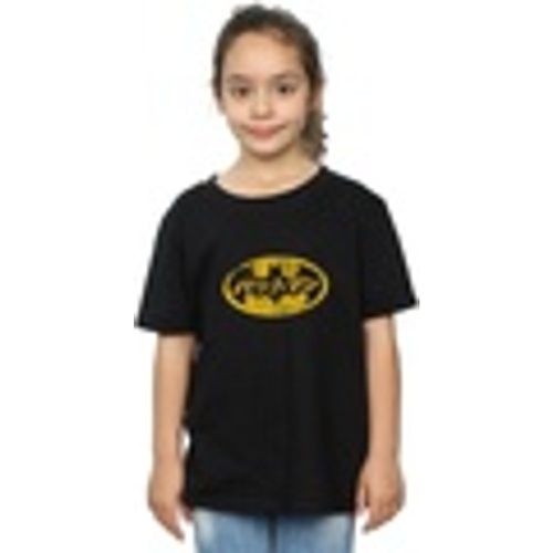 T-shirts a maniche lunghe Batman Japanese Logo Yellow - Dc Comics - Modalova