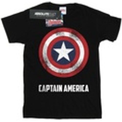 T-shirts a maniche lunghe Captain America Shield Text - Marvel - Modalova